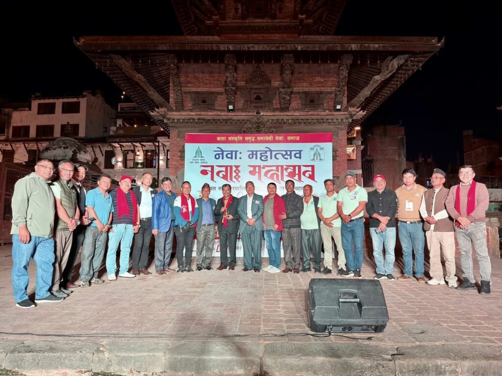 पाटनको मंगलबजारमा नेवाः महोत्सव सम्पन्न, सहयोगीहरू सम्मानित