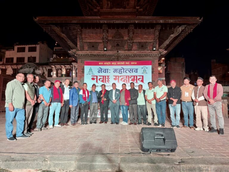 पाटनको मंगलबजारमा नेवाः महोत्सव सम्पन्न, सहयोगीहरू सम्मानित