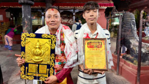 लोपोन्मुख पायः जात्राको पुनर्जागरणका अध्यक्ष श्रेष्ठ नेवा: पत्रकार राष्ट्रिय दबूद्वारा सम्मानित